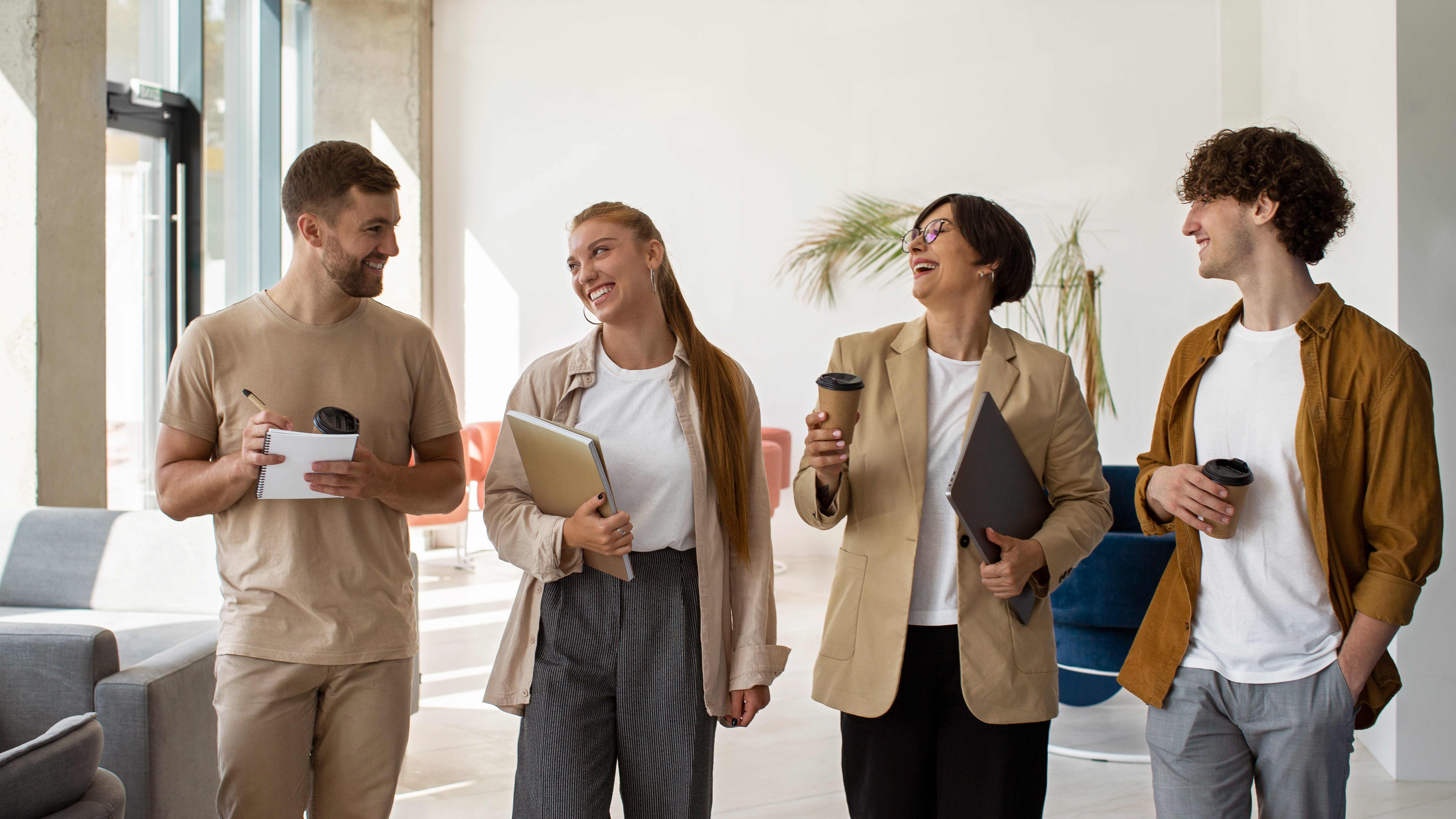 colleagues-with-coffee-cup-front-view